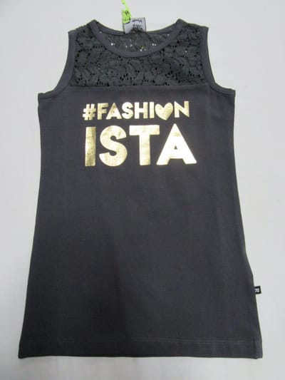 Rumbl - Zomer jurk - Donker grijst - # Fashion Ista - 116 / 122 - 6/7jaar