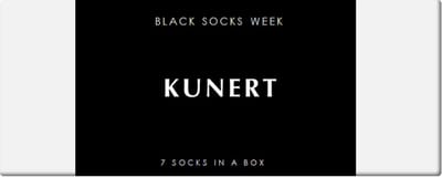 Kunert BLACK BOX week gift box Unisex Sokken - Black