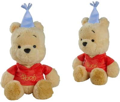 Disney knuffelbeer Winnie de Poeh pluche 25cm jubileumeditie.