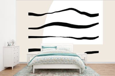 Behang - Fotobehang Abstract - Lijn - Pastel - Breedte 375 cm x hoogte 280 cm