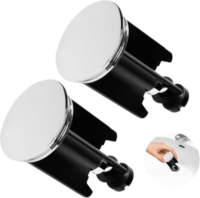 Afvoerplug 40mm - Chroom met rubber - Hoogte verstelbaar - Eenvoudige installatie - ShopVlot