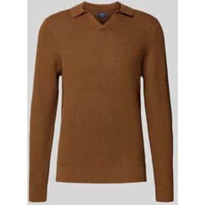 Gebreide pullover met ribboorden