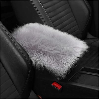 Dailygoods- Armleuninghoes Pluche - Universele Armleuninghoes - Bescherming Auto - Zachte Wol - 30 cm x 20 cm - Gemakkelijk Schoon te Maken - Consolehoes
