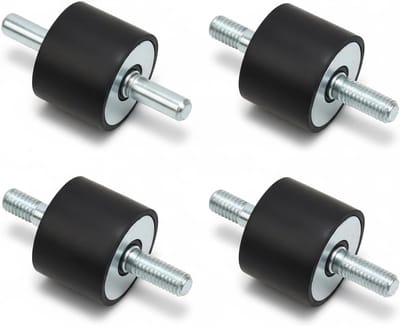4 Stuks M10 40x30 Rubber Isolator voor Anti-Vibratie met Schroeven - Geluiddemping en Schokabsorptie