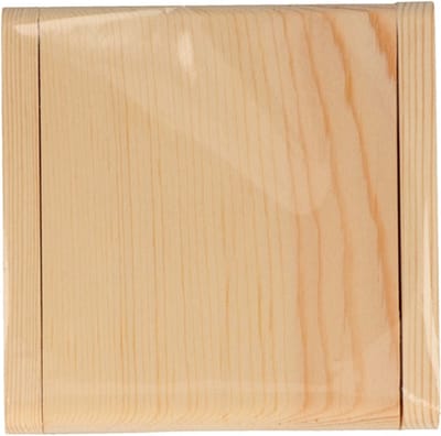 Houten spiegel 8x8 cm - Artemio