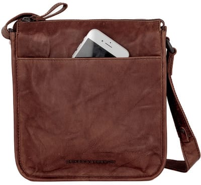 Leren Crossbodytas - Margo - Donkerbruin