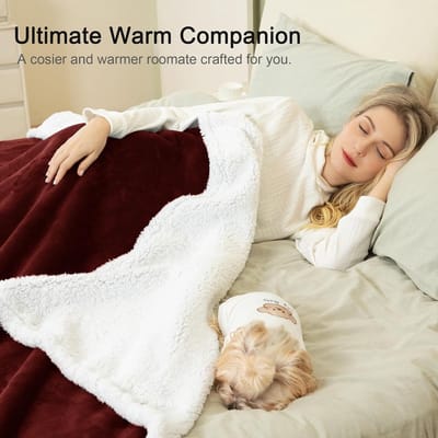 Famanu - Knuffeldeken - Verdikte Wollige Fleece Plaid - Zacht & Warm voor Bank & Bed
