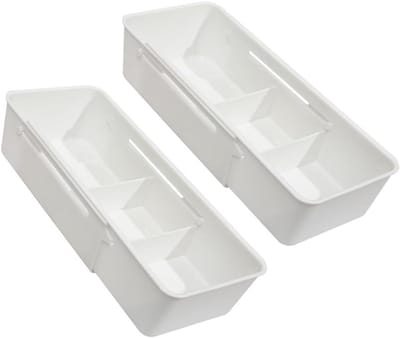 Uitbreidbare Lade Organizer Set van 2 Stuks voor Keuken, Badkamer en Bureau Accessoires, Ideaal voor Bestek, Make-up en Kantoorbenodigdheden