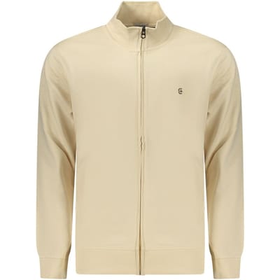 Coveri Bewegende Beiger Katoenen Heren Sweatshirt