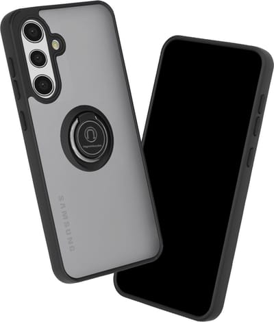 Hoesje geschikt voor Samsung Galaxy A36 - Techsuit Glinth Back Cover met ring en magneet - Zwart