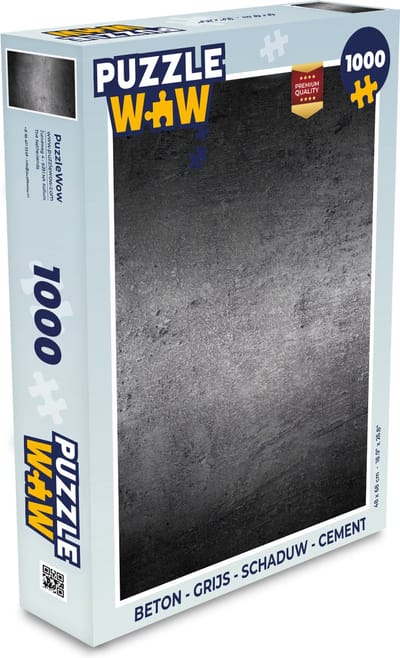 Puzzel Beton - Grijs - Retro - Cement - Textuur - Legpuzzel - Puzzel 1000 stukjes volwassenen