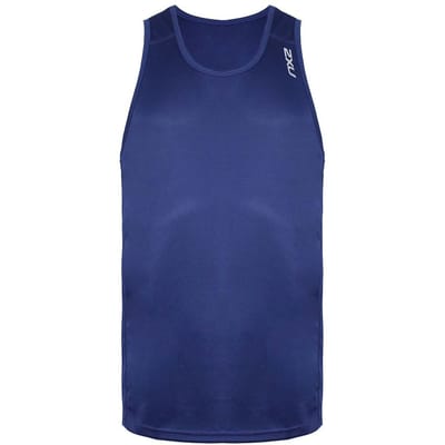 2XU BSR Active Singlet Heren Marine Blauw Top