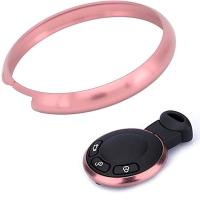 Dailygoody - Sleutelring Cover - Aluminium Hoes - Bescherming voor Sleutelhangerring - Roze - Vervangingsonderdeel - Geschikt voor R55 R56 R57 R5