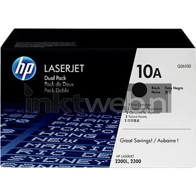 HP 10A (Dual pack) zwart (Origineel)