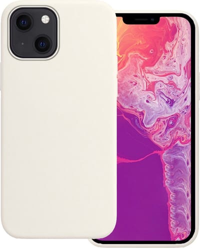 Hoesje Geschikt voor Apple iPhone 14 - Sterk & Shockproof - Hoes Cover - Siliconen Case - Wit