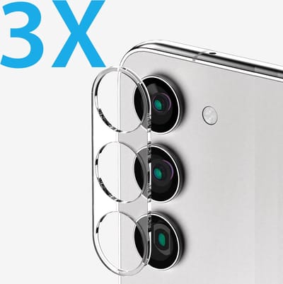 Camera lens Protector 3x Geschikt voor: Samsung Galaxy S23 - screen protector - glas - bescherm je camera - beschermglas - Transparant
