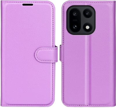 Coverup Hoesje - Geschikt voor OnePlus 15 Hoesje - Coverup Book Case - Paars