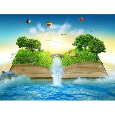 Livre de broderie diamant 5D, perceuse ronde complète, monde, bricolage, peinture diamant, point de croix, strass 20X30CM blue