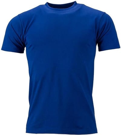 James and Nicholson Unisex Zware Ronde Tee (Donker koningsblauw)