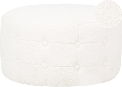TAMPA - Poef - Wit - Bouclé