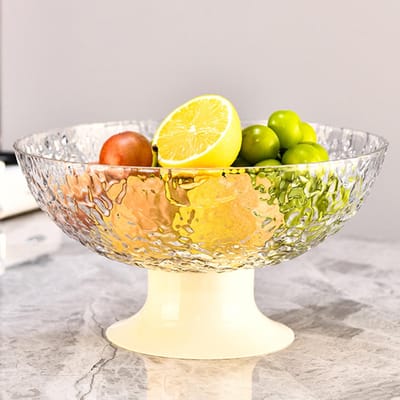 Fruitmand met voetjes Drainageontwerp Afneembaar Veelzijdig Voetstuk Fruitmand voor Keuken Aanrecht Bureau Eetkamer Ornament