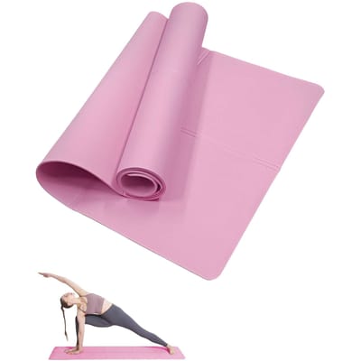 Yogamat Pilates Trainingsmat 3/4/6 Mm Dikte Antislip Yoga Kussen Reis Fitness Training Trainingsmat Ideaal Voor Vrouwen Home Gym Vloer Workout 3mm roze