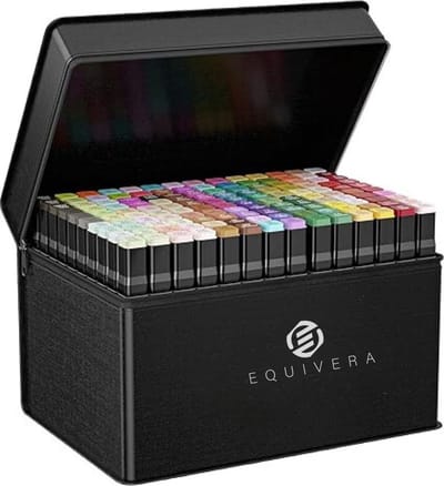 Equivera Alcohol Markers - Alcohol Markers - Markeerstiften - Professionele Markeerstiften Set - Markeerstiften Set