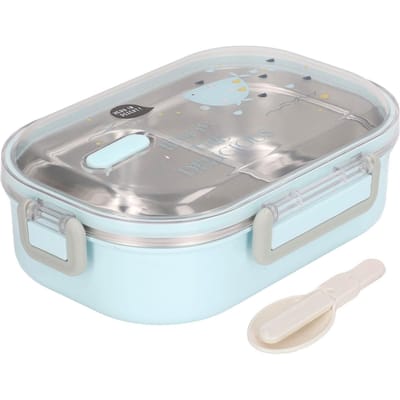 304 Roestvrijstalen Lunchbox Compartiment Inzetstuk Thermische Isolatie Bento Lunchbox Illustratie L white
