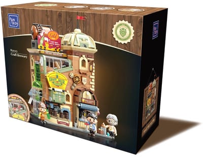 Pantasy 85023 Bier Brouwerij bouwset met 3 minifigures | Classic Creator Modular Building | Expert Architecture Modelbouw | Technisch Educatief Speelgoed voor volwassenen & kinderen | DIY gebouwen geschikt voor Lego | Bouwdoos met 3266 bouwstenen
