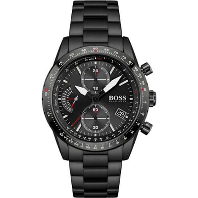 Hugo Boss 1513854 Pilot Edition Chrono Herenhorloge 44 gray