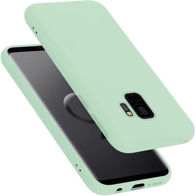 Cadorabo Hoesje geschikt voor Samsung Galaxy S9 in LIQUID LICHT GROEN - Beschermhoes gemaakt van flexibel TPU silicone Case Cover