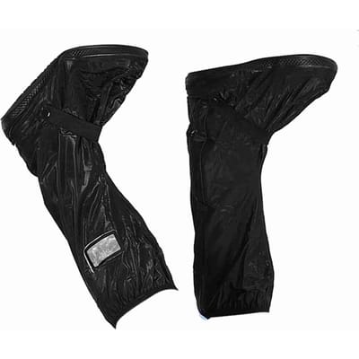 Motorfiets Scooter Fiets Fietsen Waterdicht Antislip Schoenenhoes voor Regenachtige Besneeuwde Dag Zwart L black