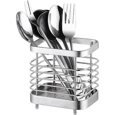 Gereedschapshouder Afdruiprek RVS Afdruipmand Wandmontage Zonder Boren voor Keuken Small Original Color gray
