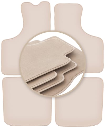 PREMIUM beige matten voor: Skoda 105 / 120 / 130 sedan 1976-1990
