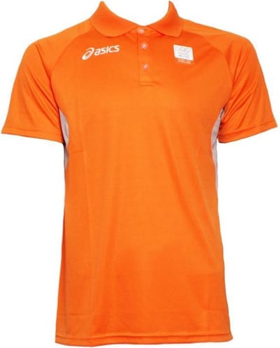 Asics Poloshirt maat L Merch Olympic Heren Oranje