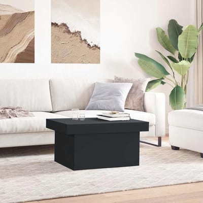 vidaXL - Salontafel - 100x55x40 - cm - bewerkt - hout - zwart