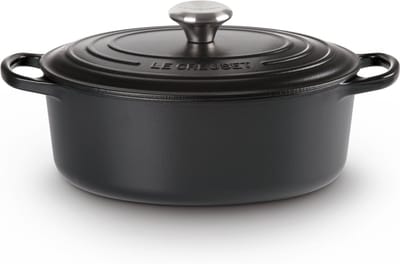 Le Creuset Braadpan Signature - Ovaal - Mat Zwart - ø 33 cm / 7.5 liter
