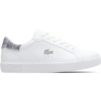 Lacoste Powercourt Kindersneakers - Wit - Maat 37.5 - Leer