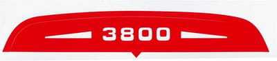 sticker luchtfilterdeksel 3800 rood en wit voor solex 3800 nieuw