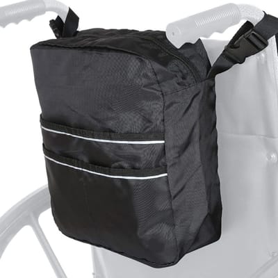 KZQ Rolstoeltas Rugzak voor Rolstoelrugleuning Grote Opbergtas Vak voor Rolstoel Rollator en Transport 30x11x32cm