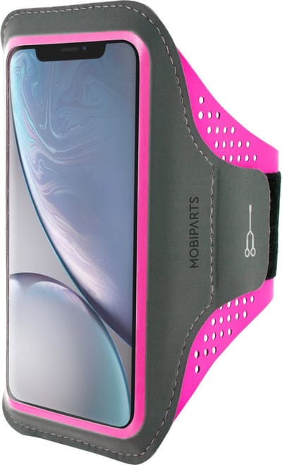 Hardloop Sportarmband geschikt voor Apple iPhone XR - Roze - Mobiparts