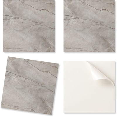 Vinyltegels met afbeelding voor de badkamer, natuursteenpatroon, 20x20x20 cm
