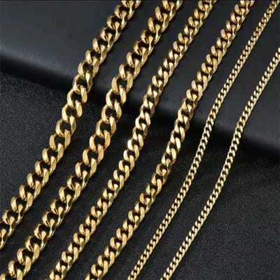 Strakke en Stoere RVS Ketting – 7mm - 50CM – Smartkabel.nl - Tijdloos - goud