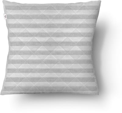 Zohome Sierkussen - Banda di Lino - 50x50 cm bankkussen - Kussen voor de woonkamer - 100% Polyester - Grijs