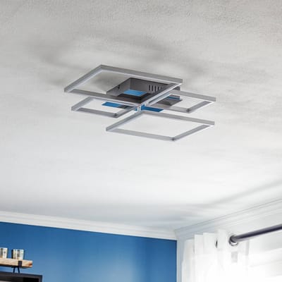 BRILONER - FRAME - LED plafondlamp - CCT- kleurtemperatuurregeling - incl. afstandsbediening - traploos dimbaar via afstandsbediening - nachtlichtfunctie - timerfunctie - IP20 - 40W