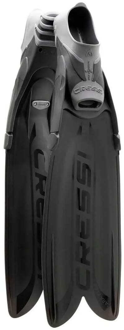 Cressi Gara Turbo Flex Freedivingvinnen Zwart EU 40-41