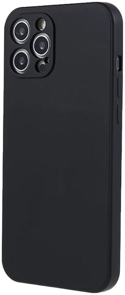 Hoesje met Camera Bescherming Geschikt voor Apple iPhone 12 Pro | Back Cover | Dun | Flexibel TPU | Zwart