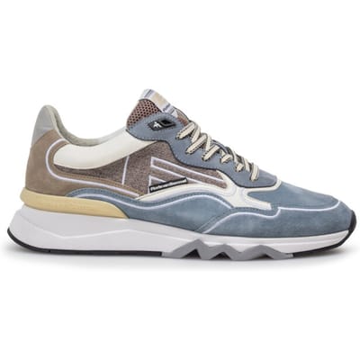 Floris Van Bommel Sfm-10198 De Zager Sneakers - Heren - Blauw - Maat 40⅔