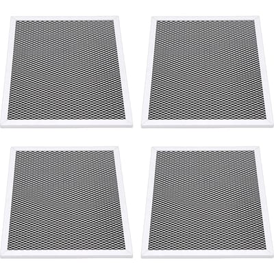 Filtre d'évacuation pour hotte de cuisinière 4 pièces Compatible avec les hottes Broan Nutone Filtre à graisse en fibre de carbone et aluminium pour hotte de cuisinière Remplacement