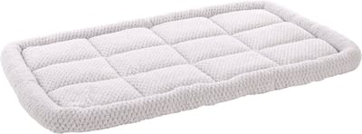 Hondenkussen – Benchkussen – Extra zacht hondenkussen 116 x 69 cm – Geschikt voor hondenbench en kattenkussen – Flamingo Jacquard Rechthoekig Grijs